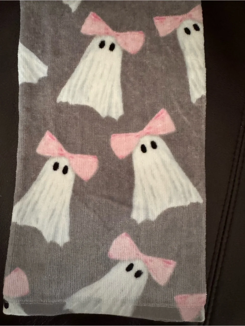 Dream Home Delightfully Spooky Ghost With Pink Bow Kitchen Towels